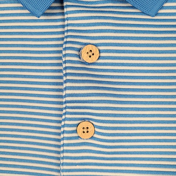 Cubavera Polo Shirt Men's XL Blue Striped Golf Short Sleeve Casual Outdoor - Picture 6 of 12